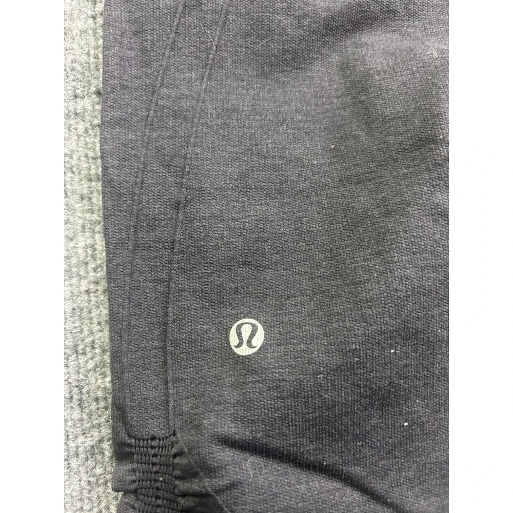 Lululemon Ebb To Street Crop Leggings Womens 8 Black Rouched Seamless Yoga Pants